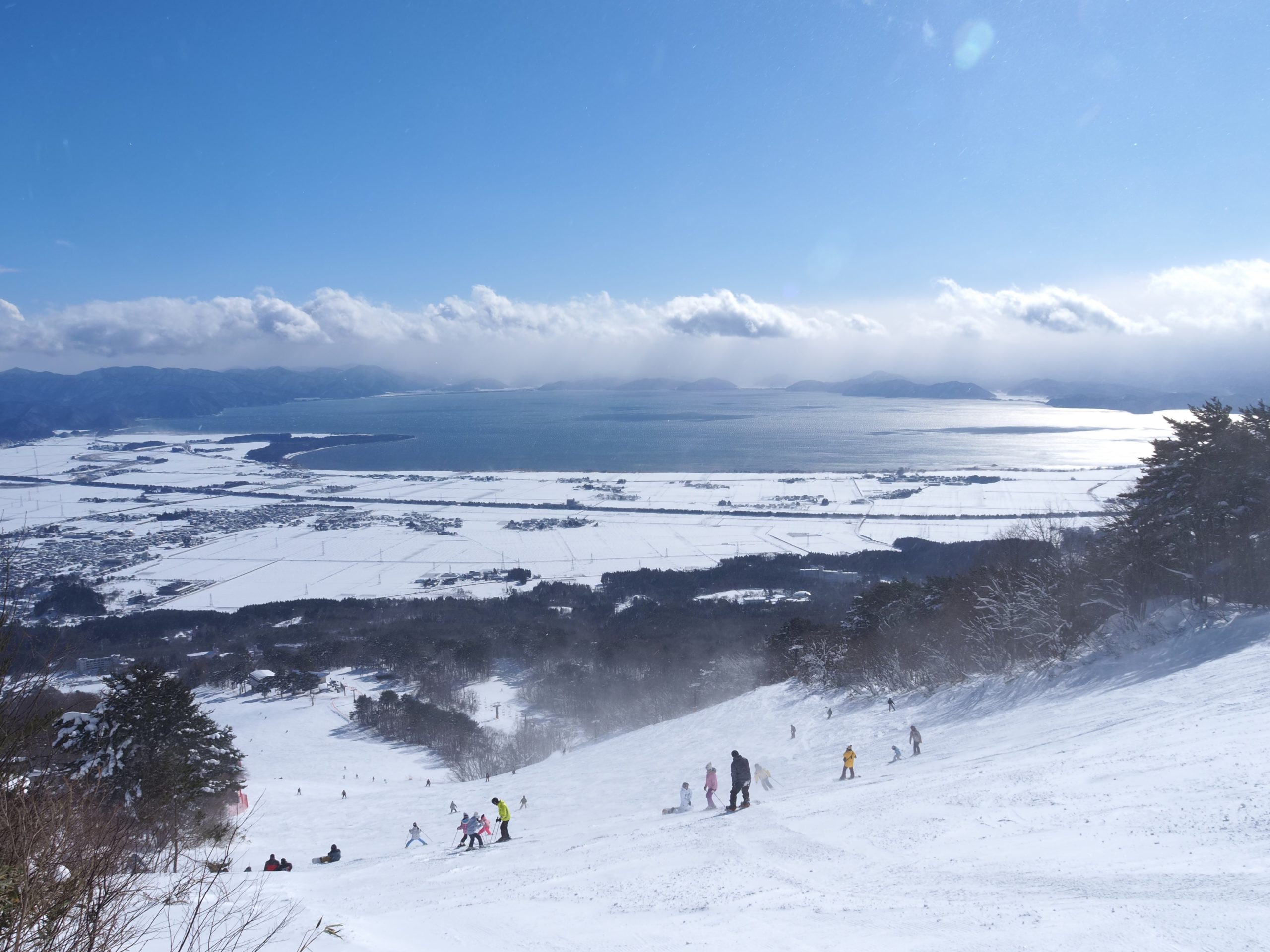 思ったより天気がいいのでスキー（1/25）